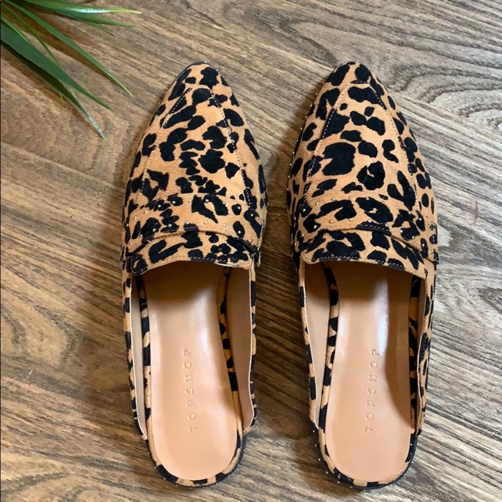 NWT Topshop Lara Studded Mules